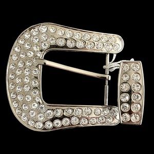 Rhinestone belt buckle